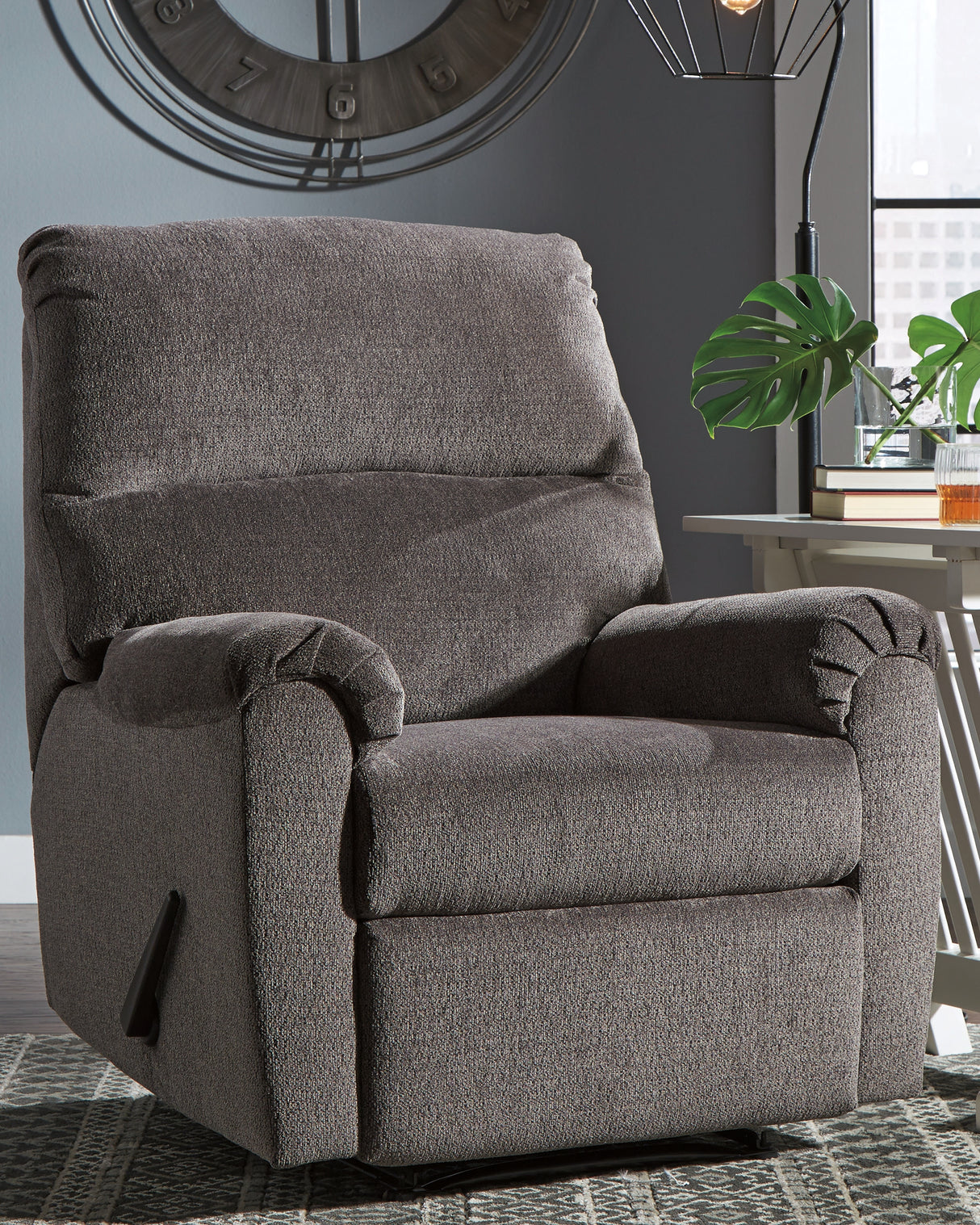 Mega Furniture - Ashley Furniture - Nerviano Living Room - Zero Wall Recliner / Gray - 1080329