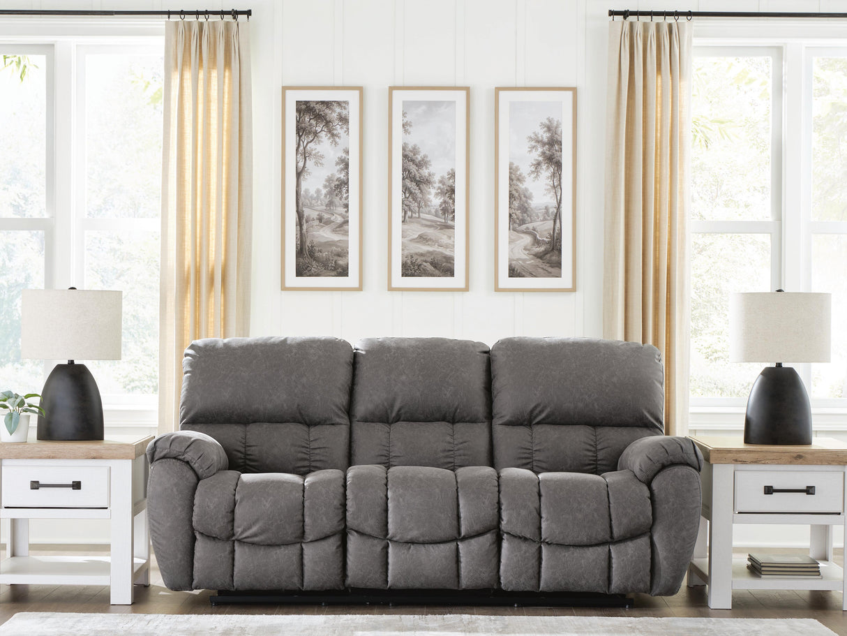 Mega Furniture - Ashley Furniture - Bakerstein Living Room - PWR REC Sofa with ADJ Headrest - PC1250315