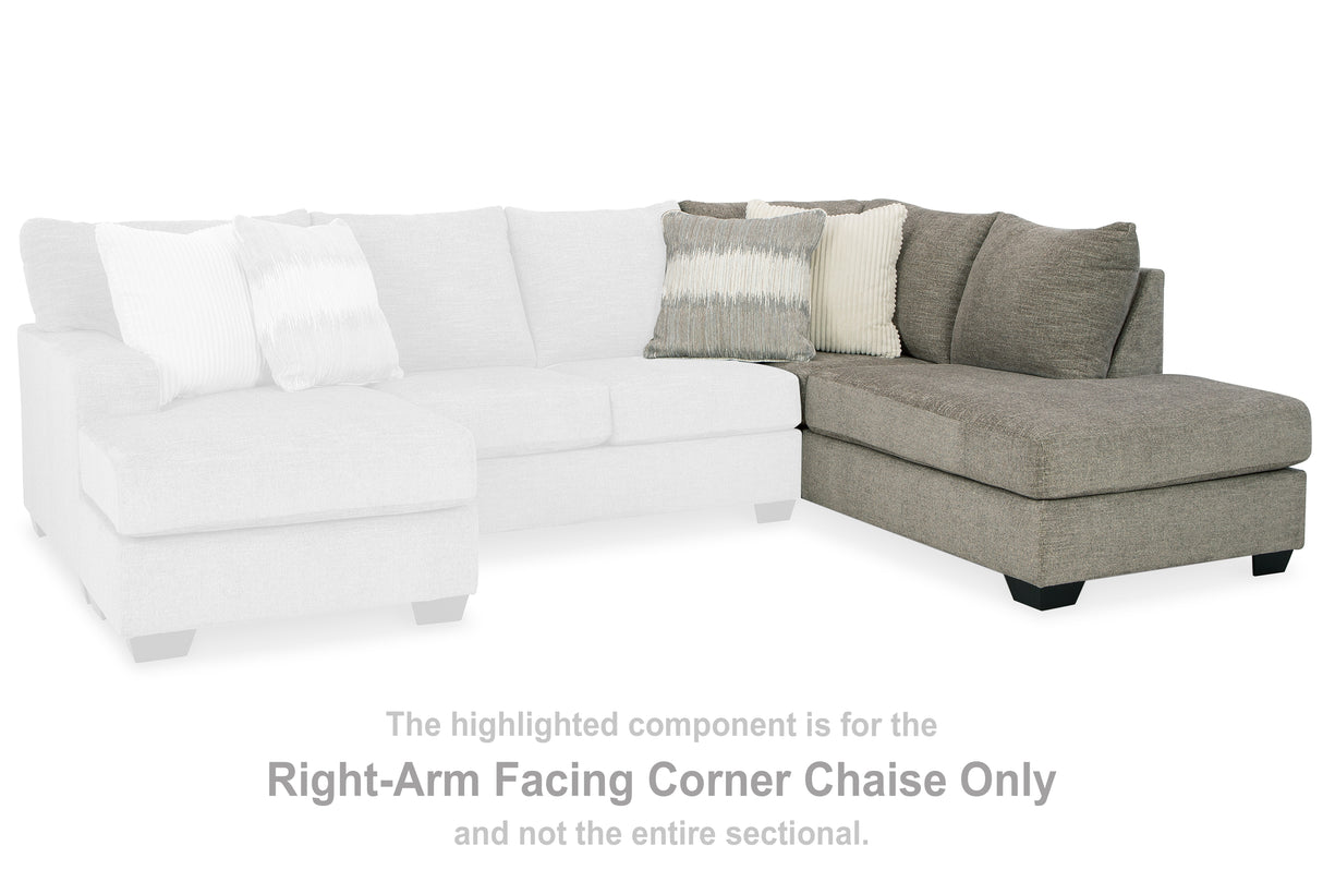 Mega Furniture - Ashley Furniture - Creswell Sectional - RAF Corner Chaise / Stone - 1530517