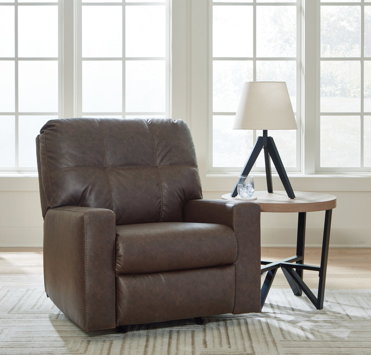Mega Furniture - Ashley Furniture - Barlin Mills Living Room - Rocker Recliner / Umber - 1700325