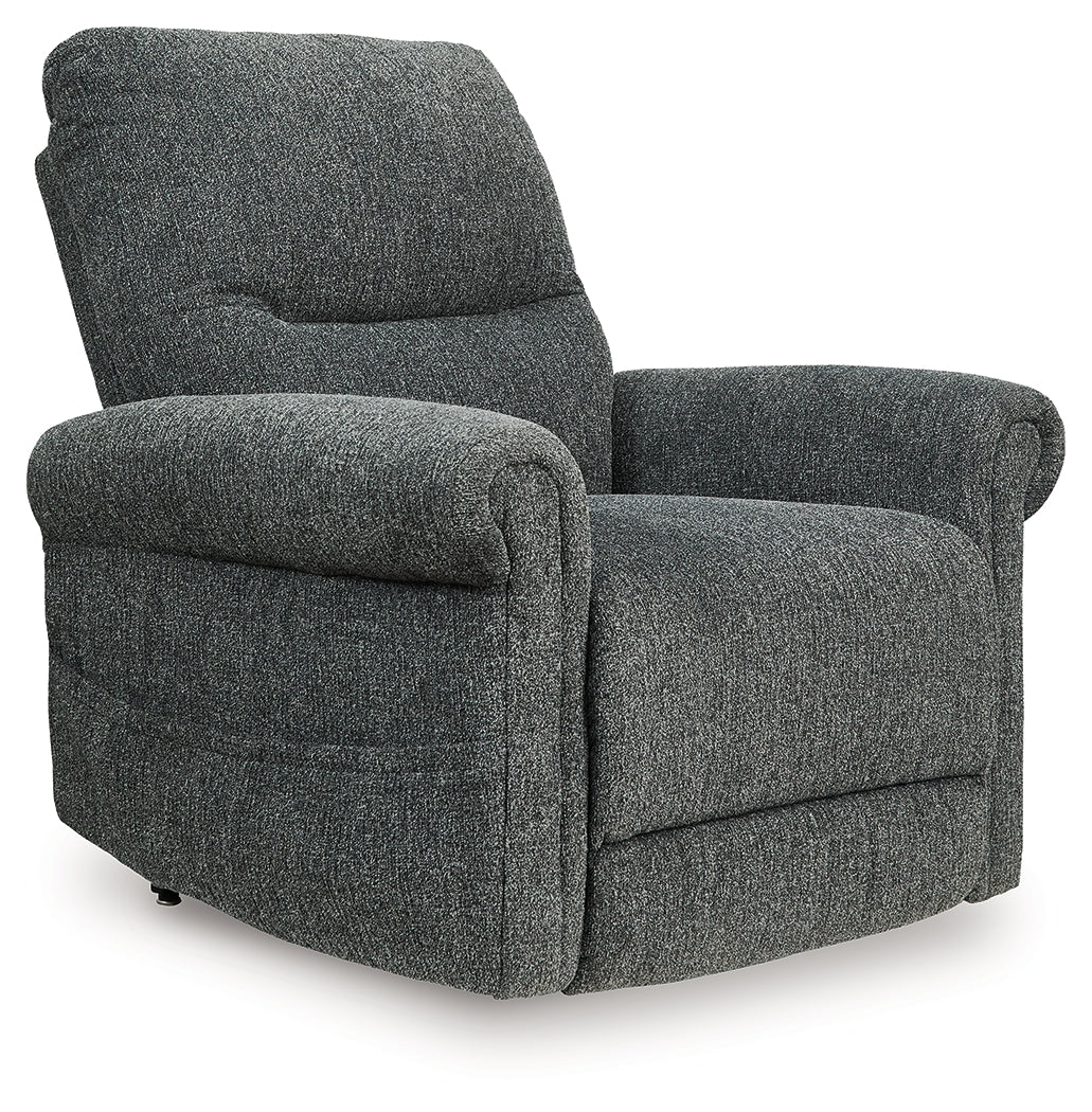 Mega Furniture - Ashley Furniture - Aureta Living Room - Power Lift Recliner / Charcoal - 1790312