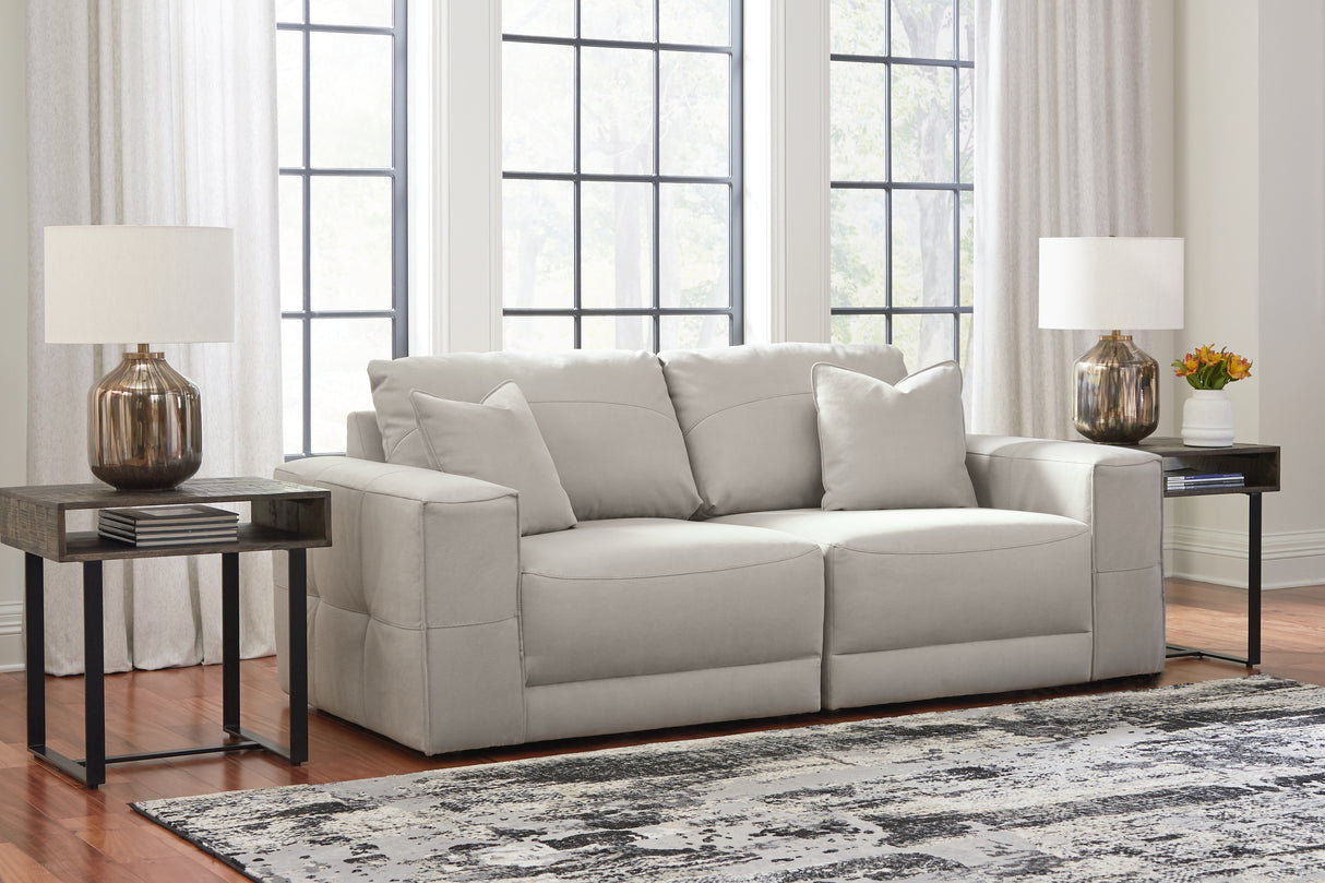 Mega Furniture - Ashley Furniture - Next-Gen Gaucho Sectional - RAF 2-Piece Sectional Loveseat / Gray - 18304S3