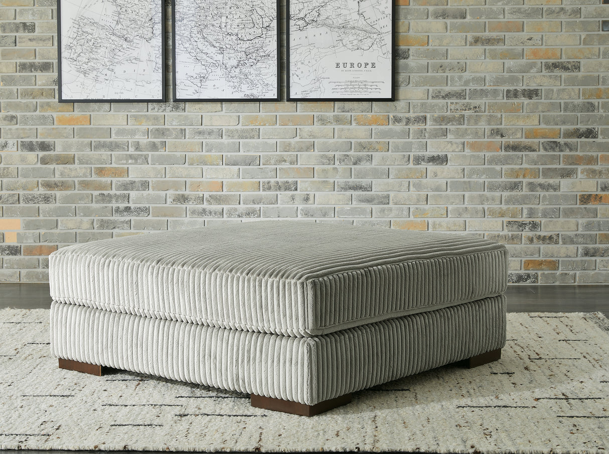 Mega Furniture - Ashley Furniture - Lindyn Living Room - Oversized Accent Ottoman / Fog - 2110508