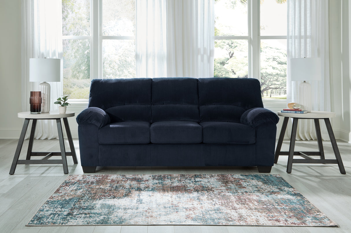 Mega Furniture - Ashley Furniture - SimpleJoy Living Room - Sofa / Navy - 2420538