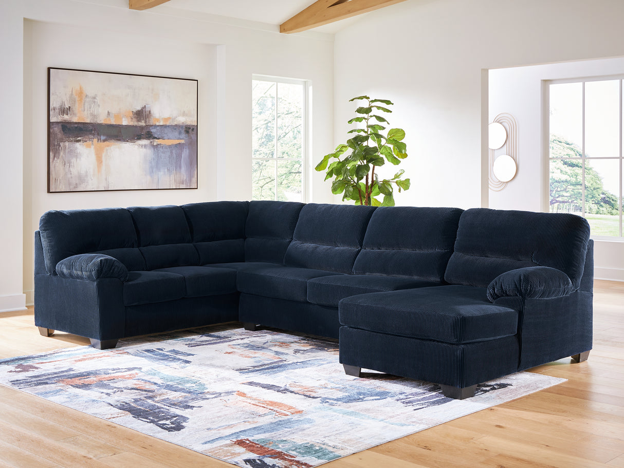 Mega Furniture - Ashley Furniture - SimpleJoy Sectional - LAF 3-Piece Sectional with Chaise - 24205S2
