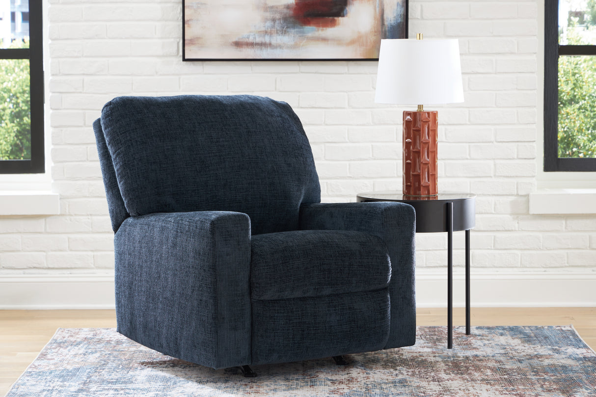 Mega Furniture - Ashley Furniture - Aviemore Living Room - Rocker Recliner / Ink - 2430325