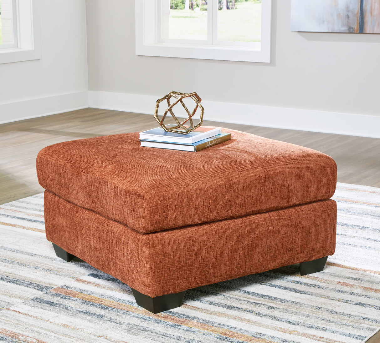 Mega Furniture - Ashley Furniture - Aviemore Living Room - Oversized Accent Ottoman / Spice - 2430408