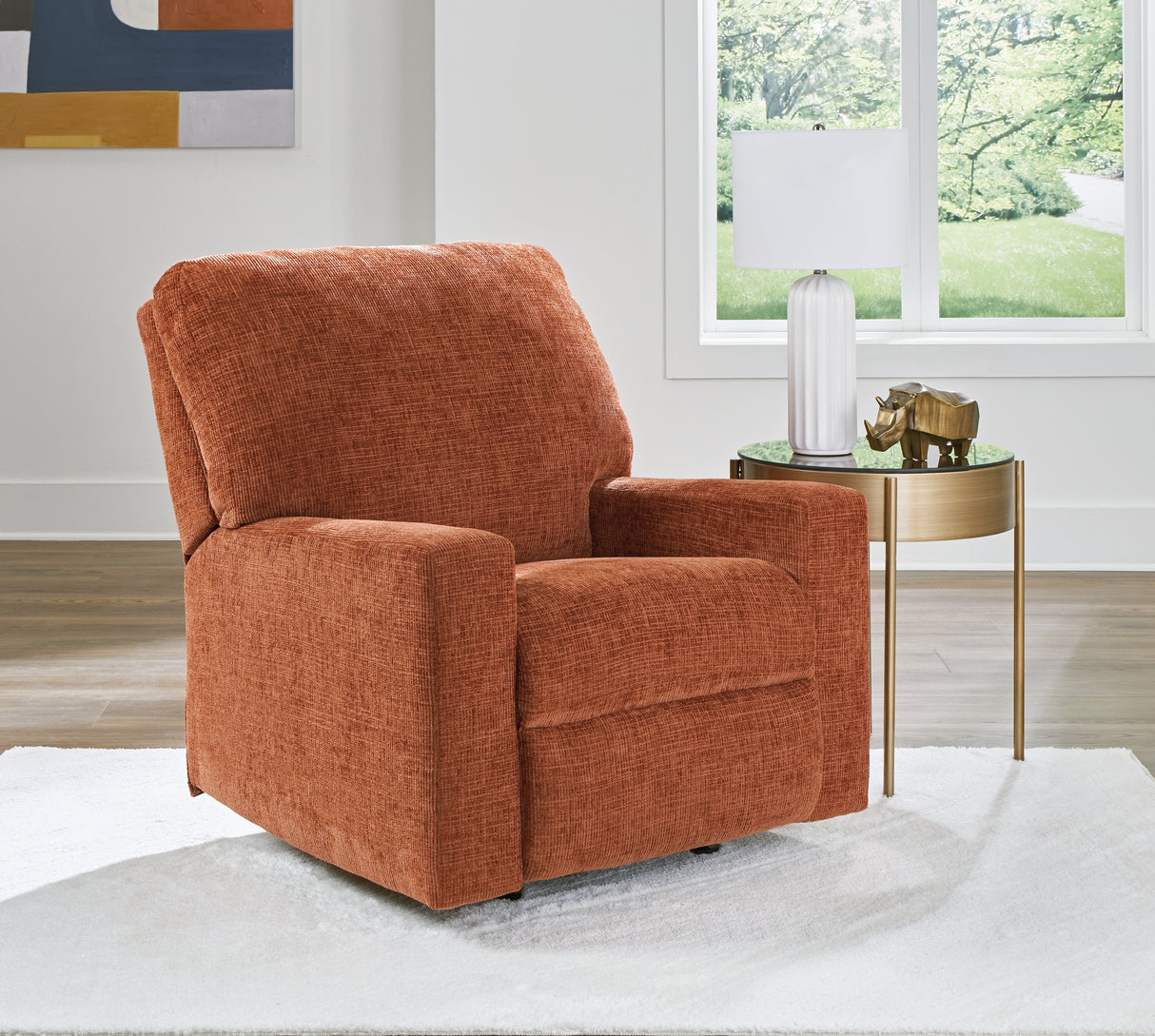 Mega Furniture - Ashley Furniture - Aviemore Living Room - Rocker Recliner / Spice - 2430425