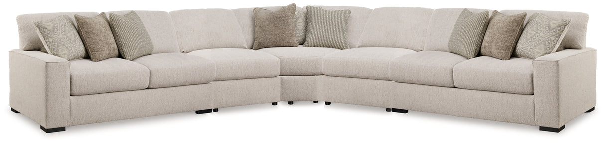 Mega Furniture - Ashley Furniture - Ballyton Sectional - RAF 5-Piece Sectional / Sand - 25102S3