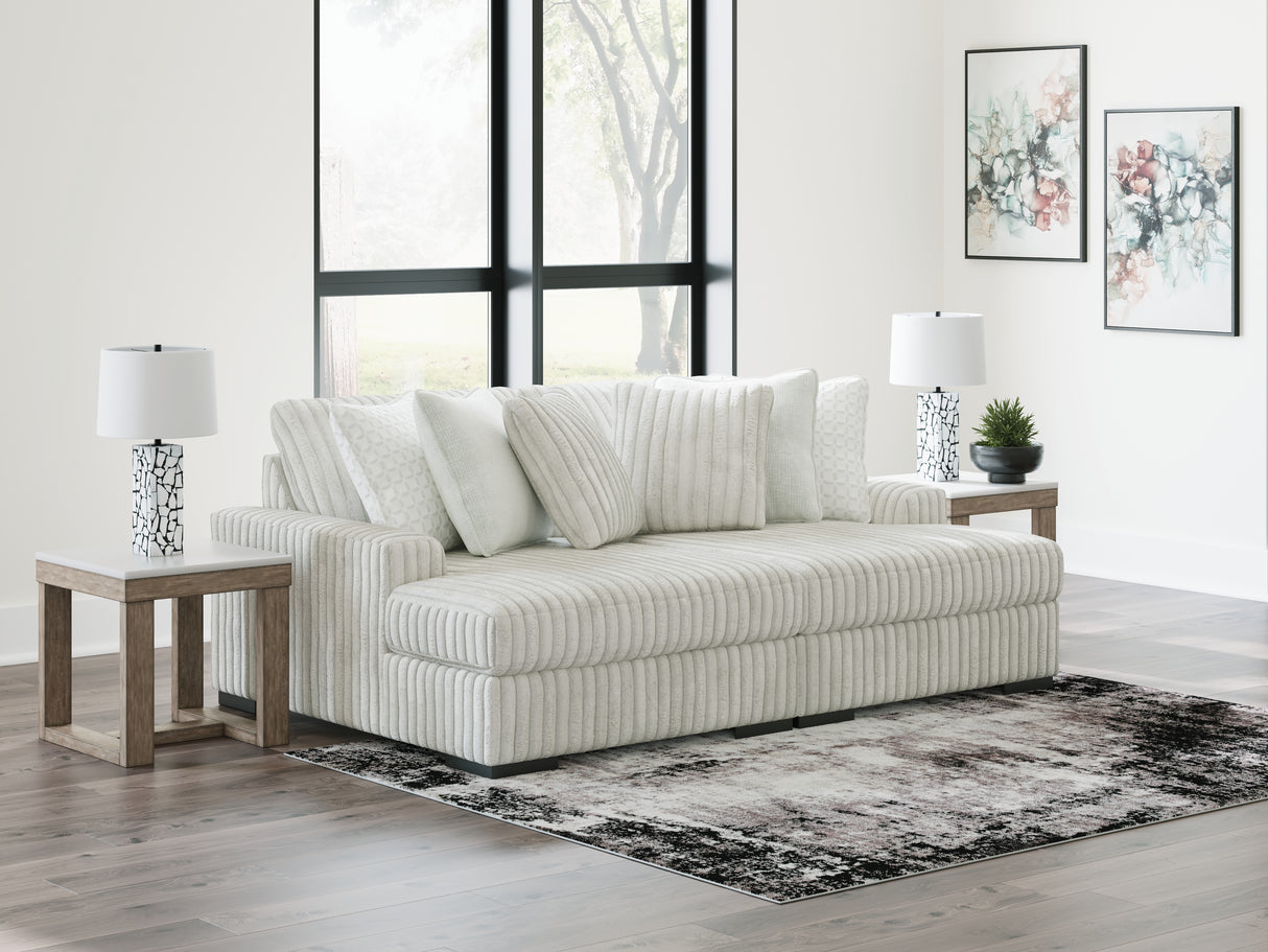 Mega Furniture - Ashley Furniture - Stupendous Sectional - RAF 2-Piece Sectional with Chaise / Alloy - 25903S6