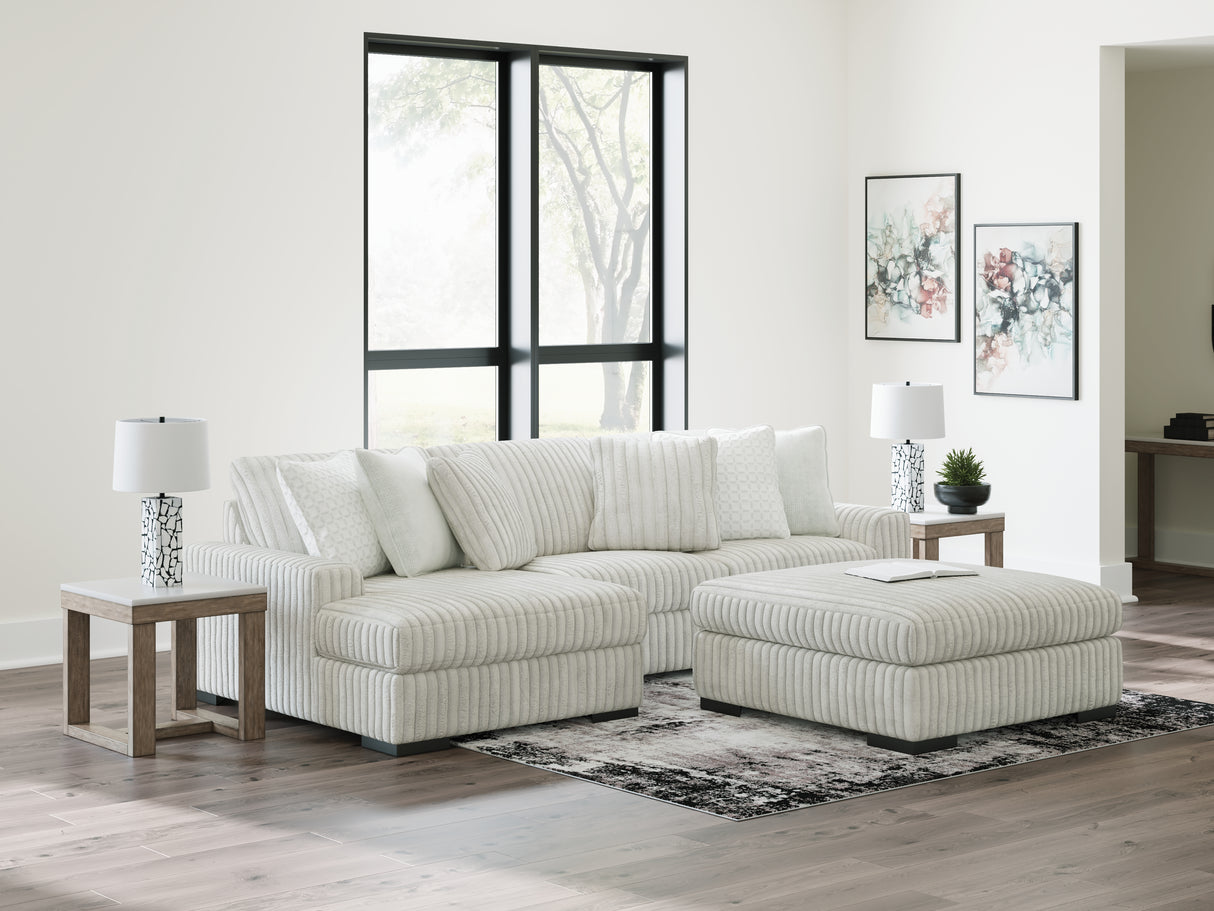 Mega Furniture - Ashley Furniture - Stupendous Sectional - LAF 2-Piece Sectional with Chaise / Alloy - 25903S7