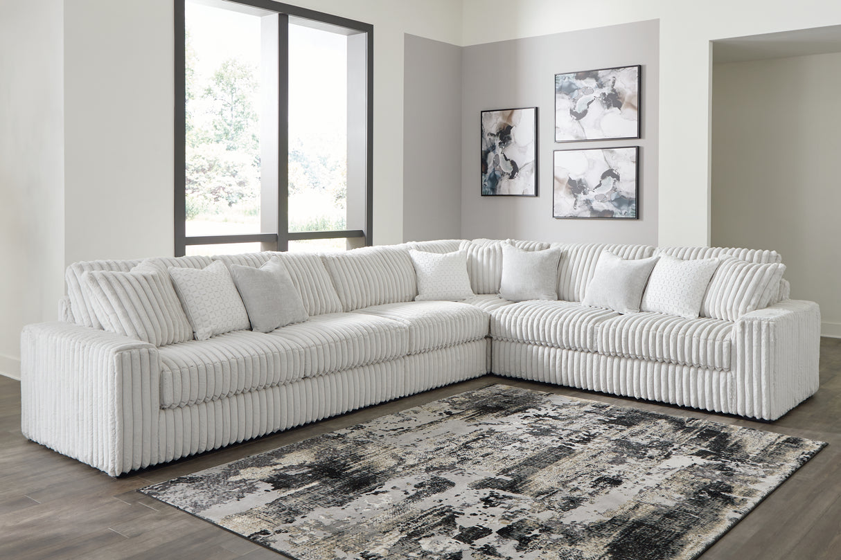Mega Furniture - Ashley Furniture - Stupendous Sectional - LAF 4-Piece Sectional / Alloy - 25903S2