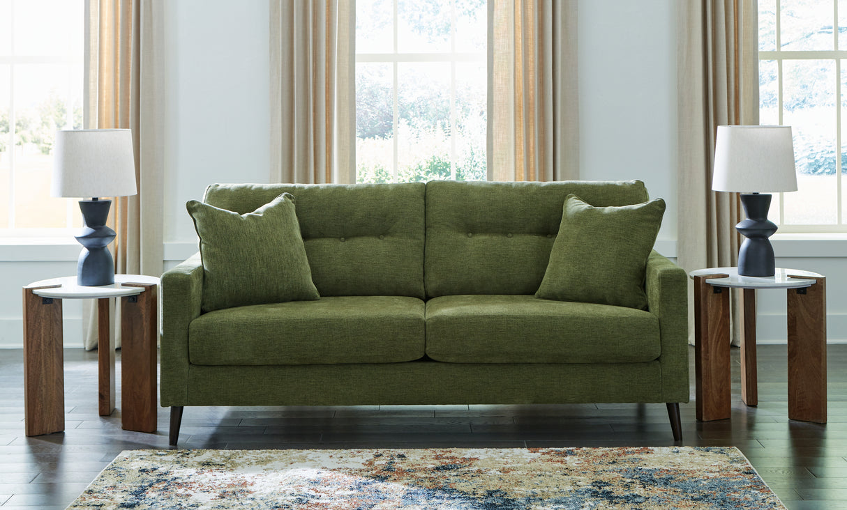 Mega Furniture - Ashley Furniture - Bixler Living Room - Sofa / Olive - 2610738