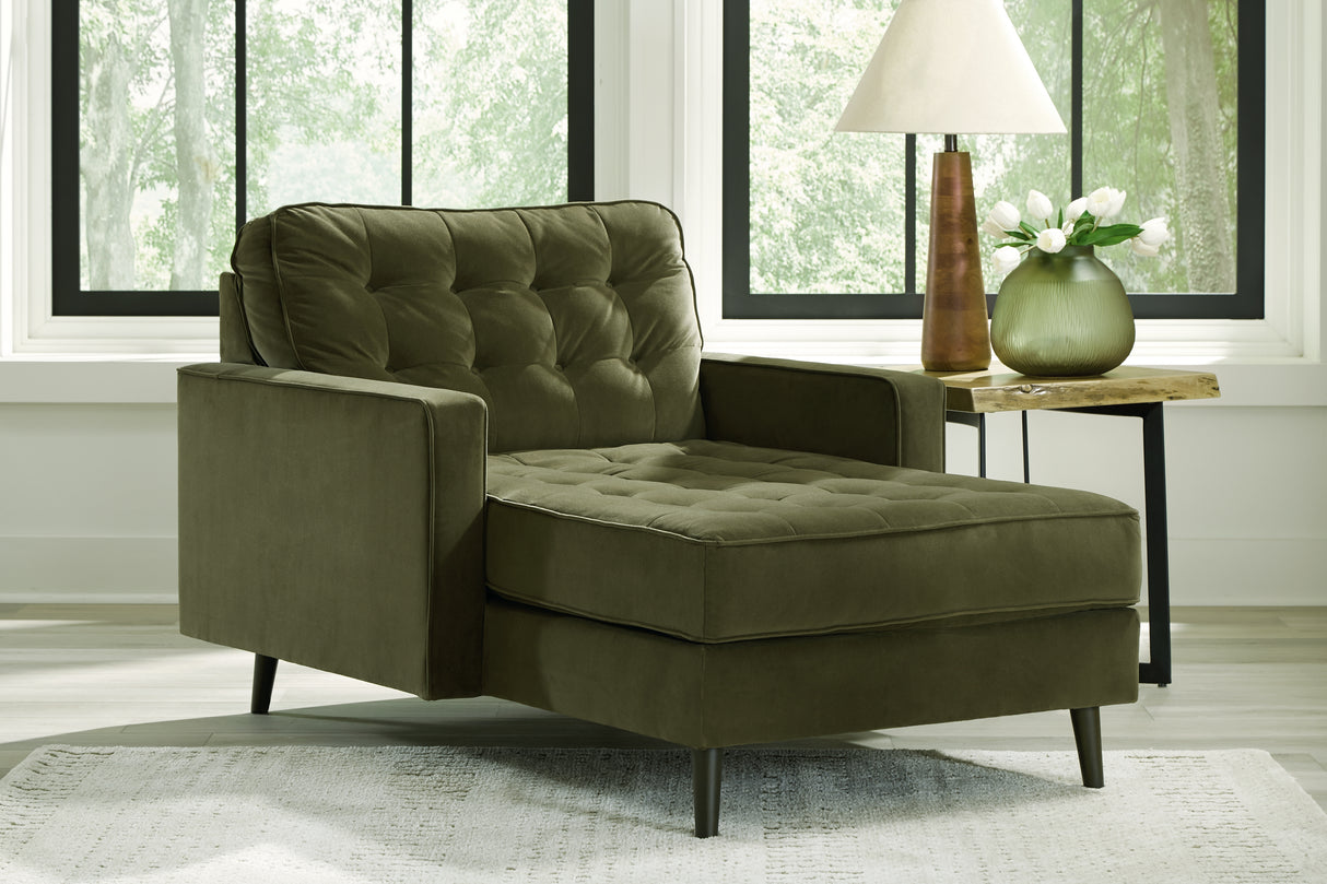 Mega Furniture - Ashley Furniture - Reveon Lakes Living Room - Chaise / Olive - 2640415
