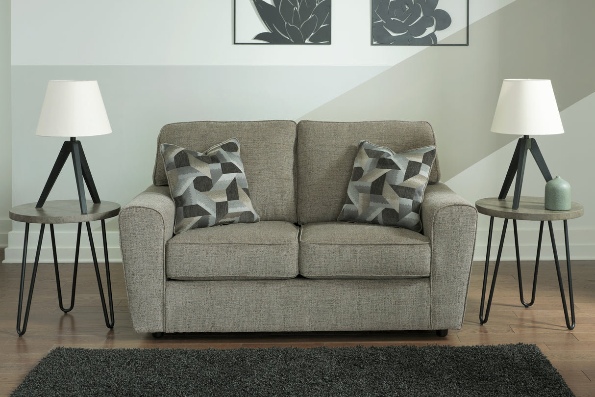 Mega Furniture - Ashley Furniture - Cascilla Living Room - Loveseat / Pewter - 2680535