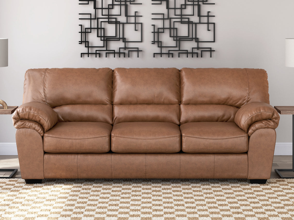 Mega Furniture - Ashley Furniture - WillowBend Living Room - Sofa / Caramel - PC2770438