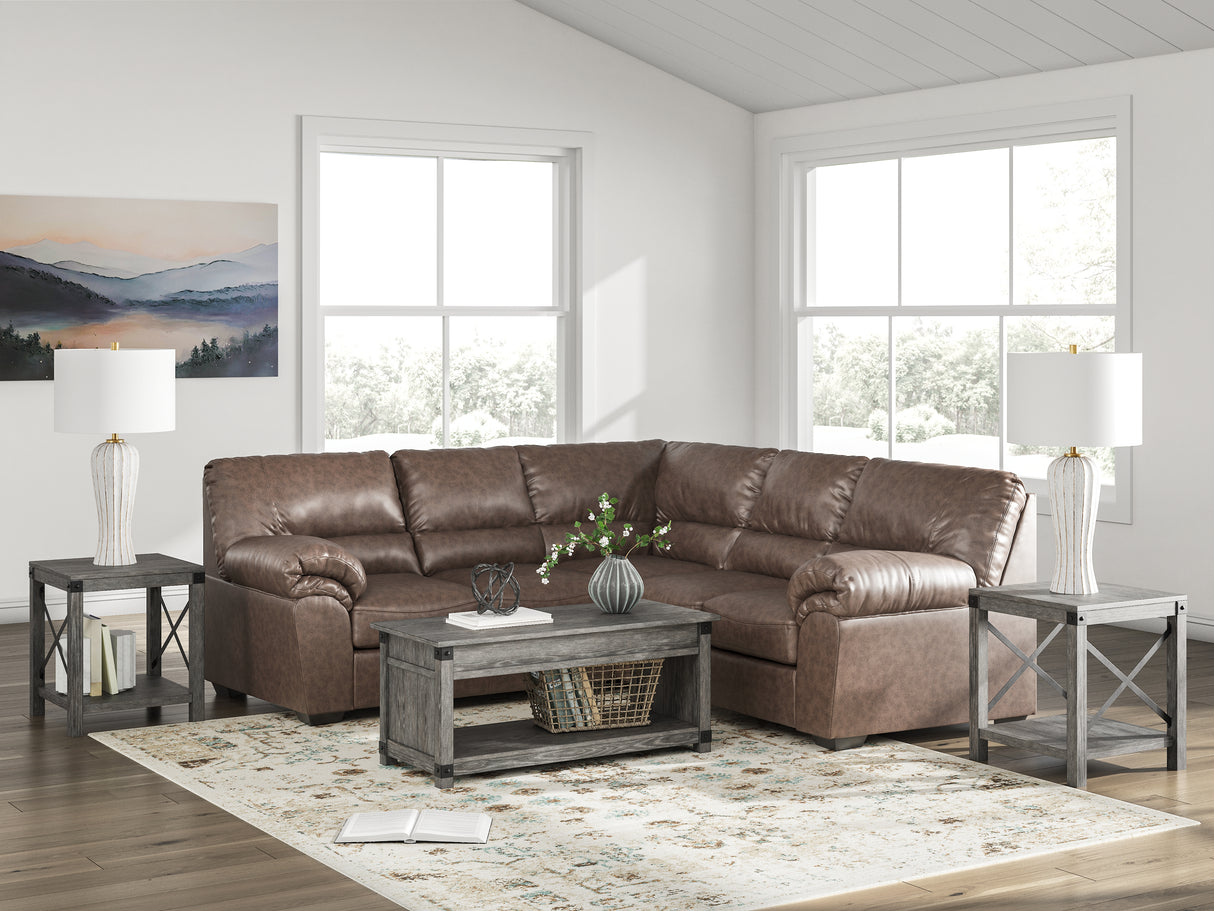 Mega Furniture - Ashley Furniture - WillowBend Sectional - RAF 2-Piece Sectional / Umber - PC27705S1