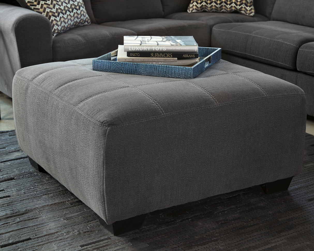 Mega Furniture - Ashley Furniture - Ambee Living Room - Oversized Accent Ottoman / Slate - 2862008