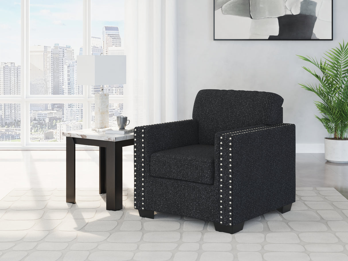 Mega Furniture - Ashley Furniture - Jasmine Peaks Living Room - Chair / Coal - 2890420