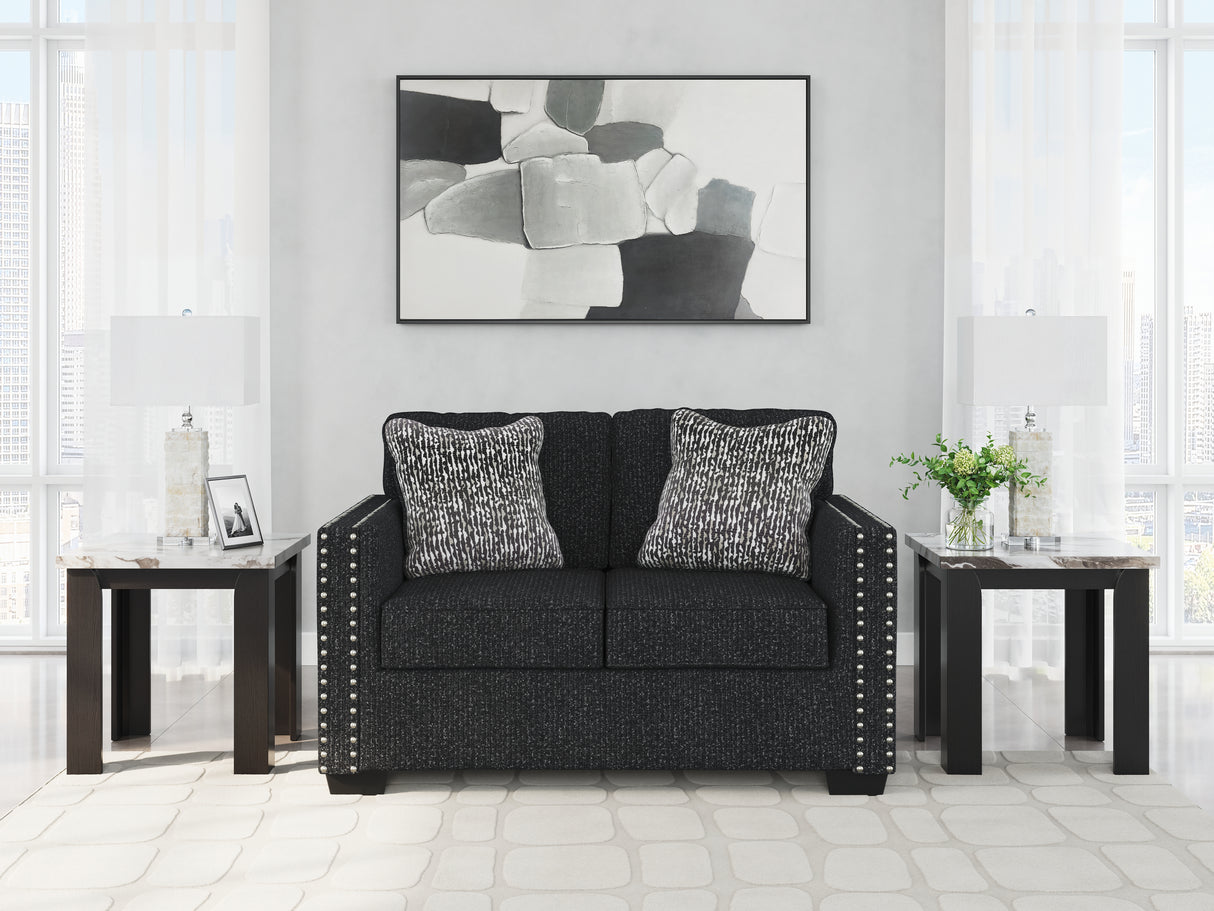 Mega Furniture - Ashley Furniture - Jasmine Peaks Living Room - Sofa / Coal - 2890438