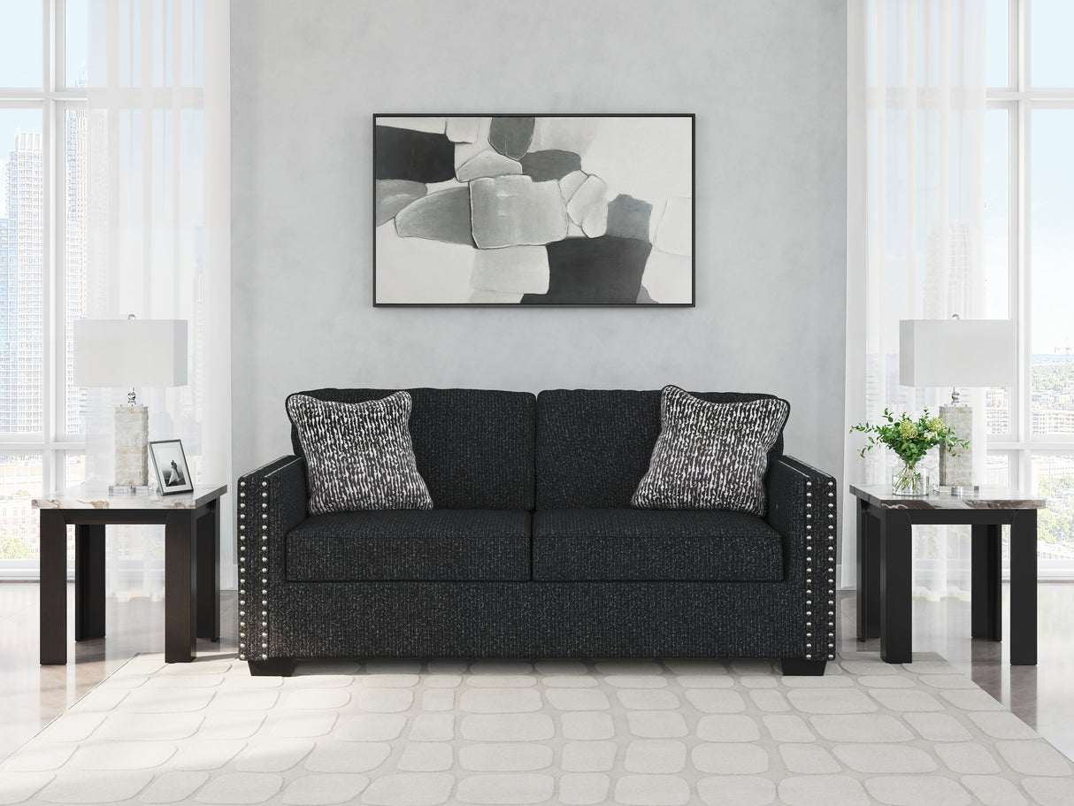 Mega Furniture - Ashley Furniture - Jasmine Peaks Living Room - Sofa / Coal - 2890438