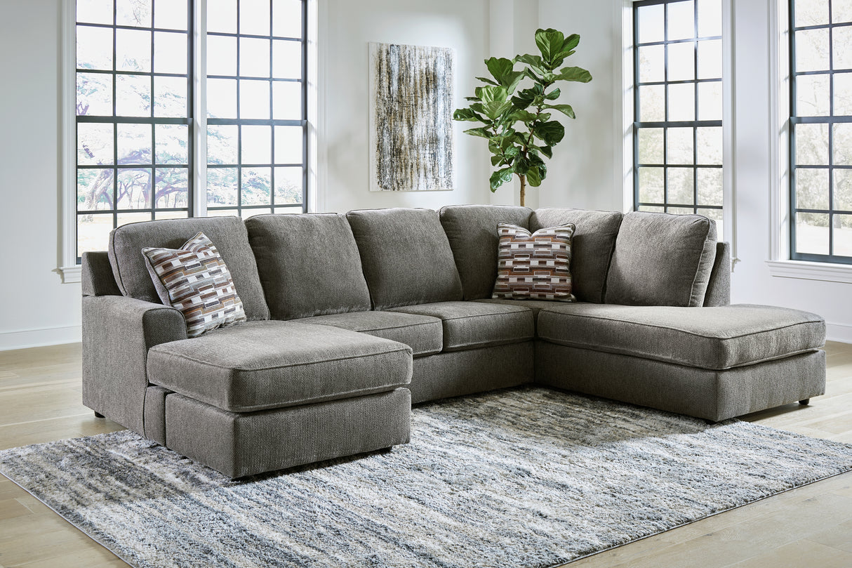 Mega Furniture - Ashley Furniture - O'Phannon Sectional - LAF 2-Piece Sectional with Chaise / Putty - 29402S1