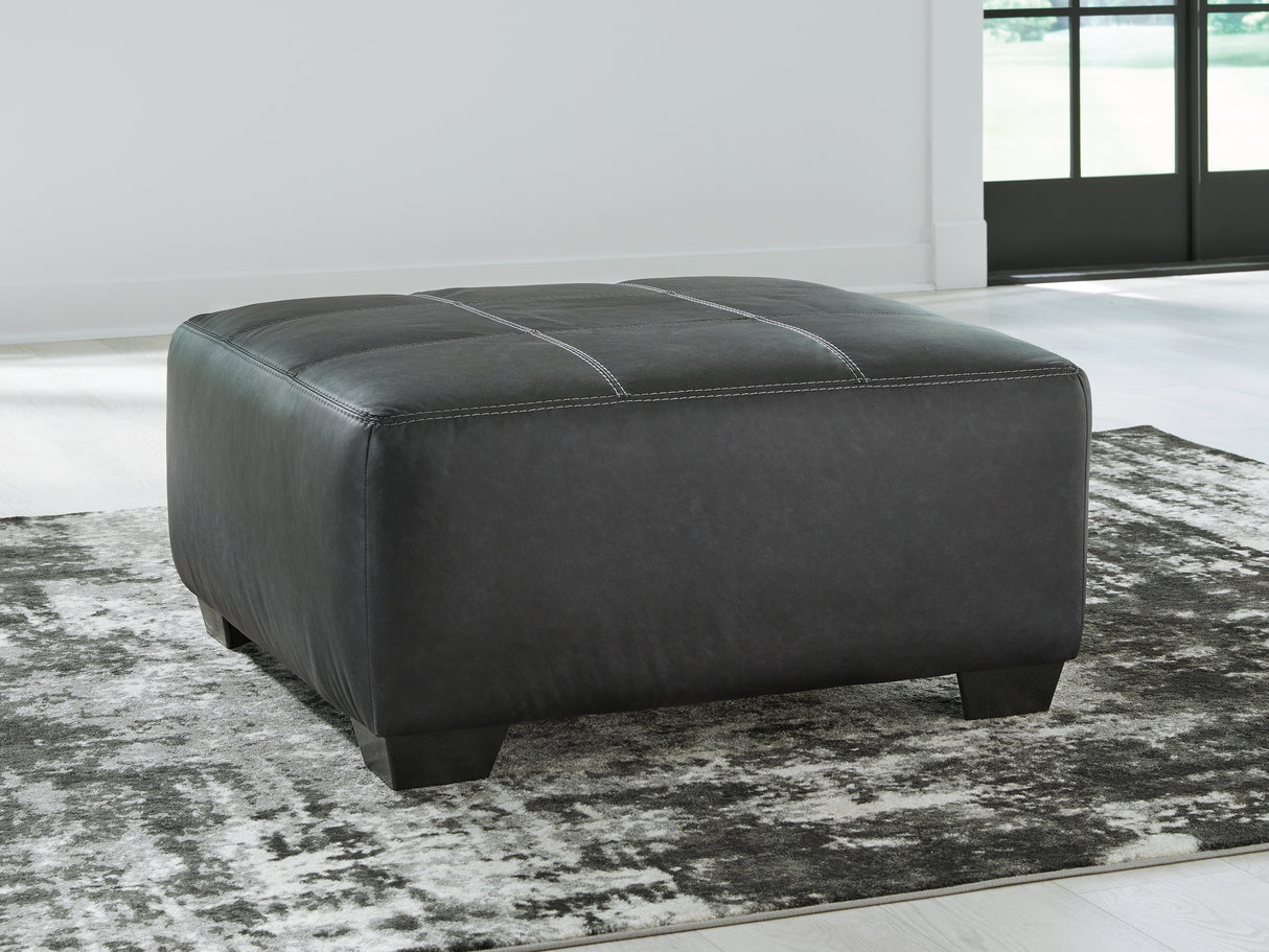 Mega Furniture - Ashley Furniture - Brixley Pier Living Room - Oversized Accent Ottoman / Graphite - 2990608