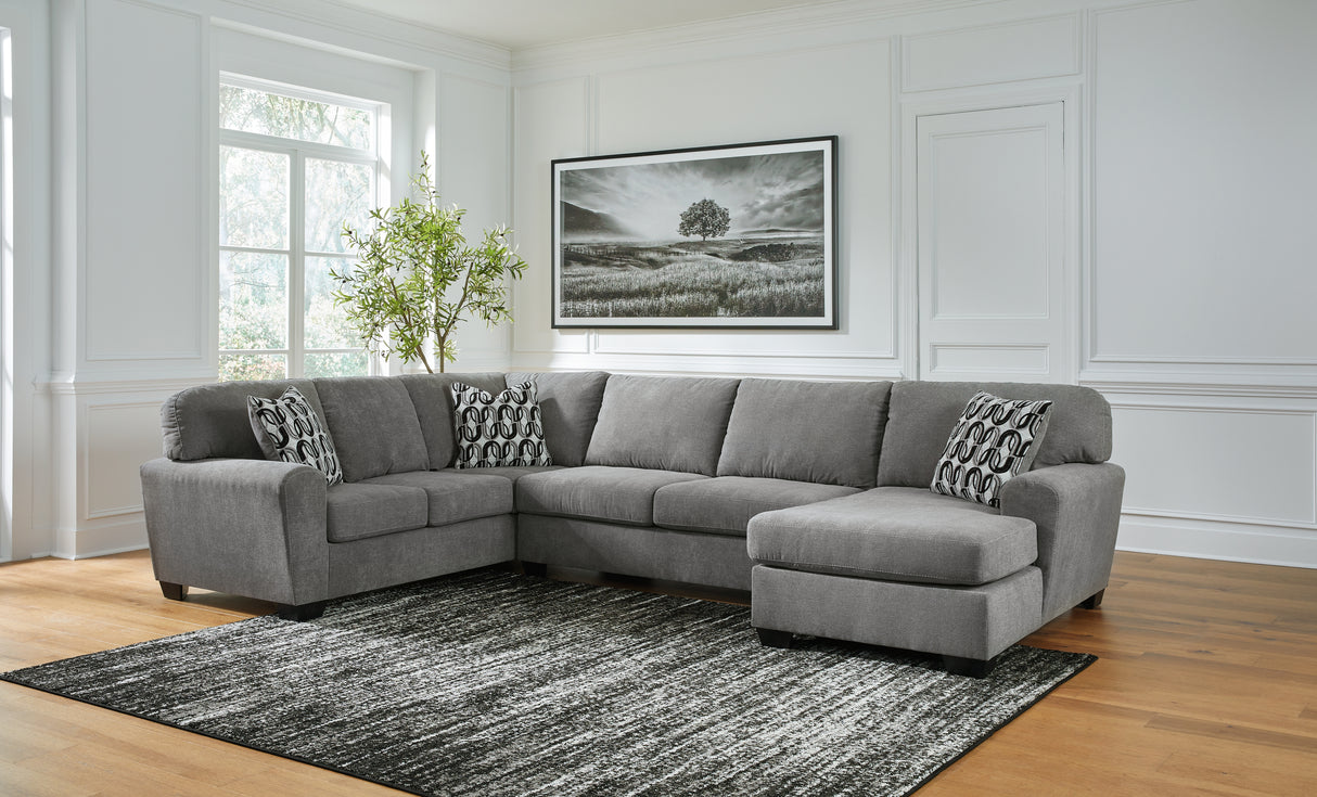 Mega Furniture - Ashley Furniture - Birkdale Court Sectional - RAF 3-Piece Sectional / Gray - 32402S3