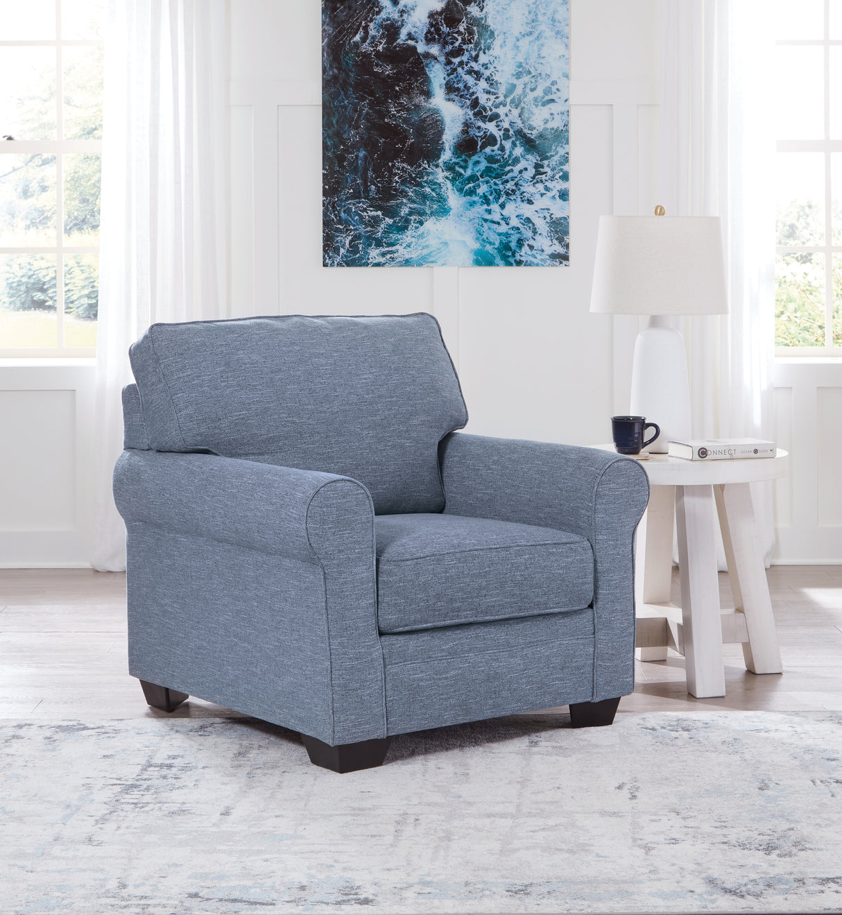 Mega Furniture - Ashley Furniture - Carissa Manor Living Room - Chair / Denim - 3260420