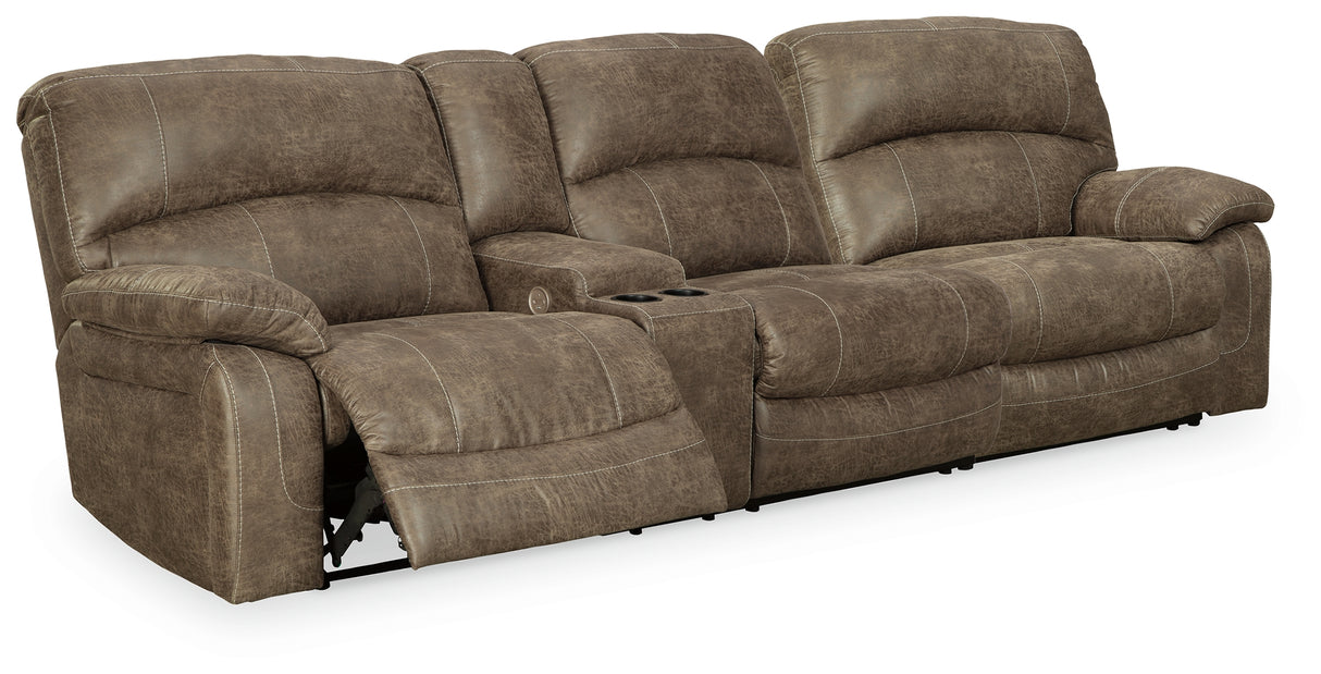 Mega Furniture - Ashley Furniture - Segburg Sectional - 2-Piece Power Reclining Sectional Sofa / Driftwood - 34303S1
