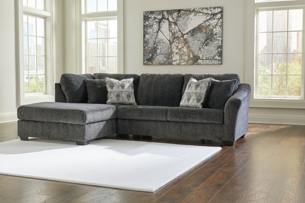 Mega Furniture - Ashley Furniture - Biddeford Sectional - RAF 2-Piece Sectional with Chaise / Shadow - 35504S1