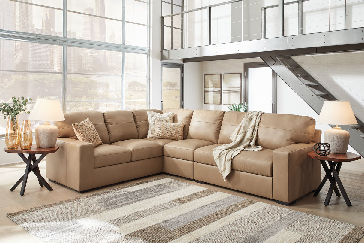 Mega Furniture - Ashley Furniture - Bandon Sectional - LAF 3-Piece Sectional / Toffee - 38006S3
