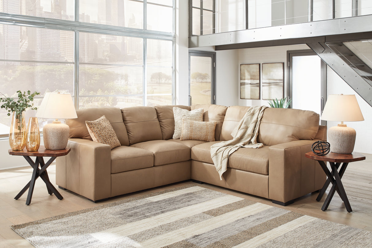 Mega Furniture - Ashley Furniture - Bandon Sectional - LAF 2-Piece Sectional / Toffee - 38006S1