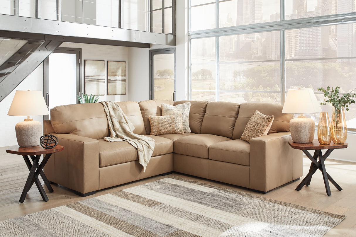Mega Furniture - Ashley Furniture - Bandon Sectional - LAF 3-Piece Sectional / Toffee - 38006S3