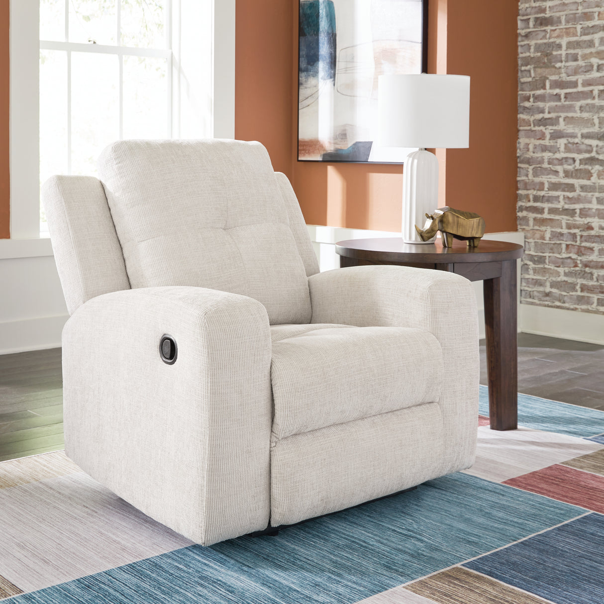 Mega Furniture - Ashley Furniture - Danum Living Room - Zero Wall Recliner / Stone - 3880529