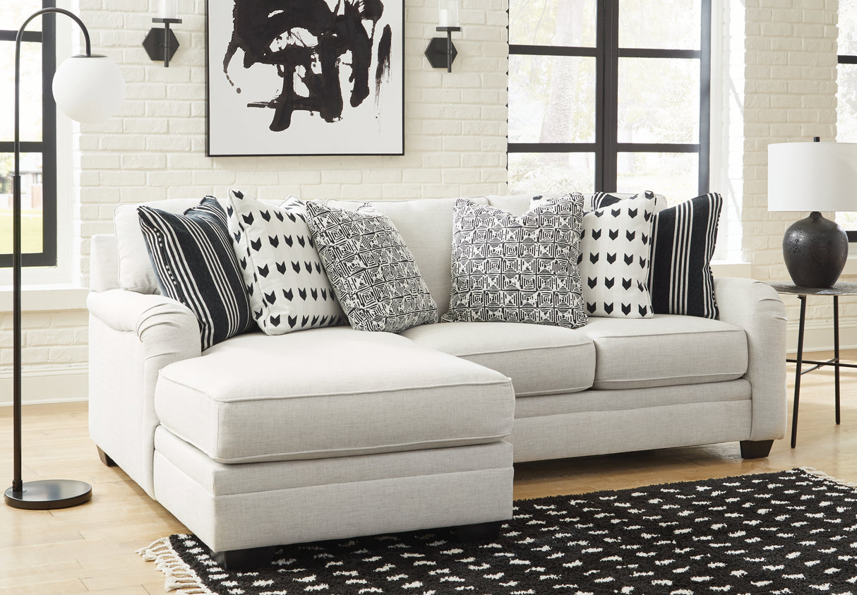 Mega Furniture - Ashley Furniture - Huntsworth Sectional - RAF 2-Piece Sectional with Chaise / Dove Gray - 39702S1
