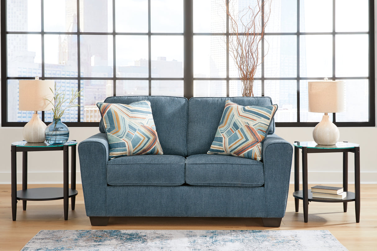 Mega Furniture - Ashley Furniture - Cashton Living Room - Loveseat / Blue - 4060535