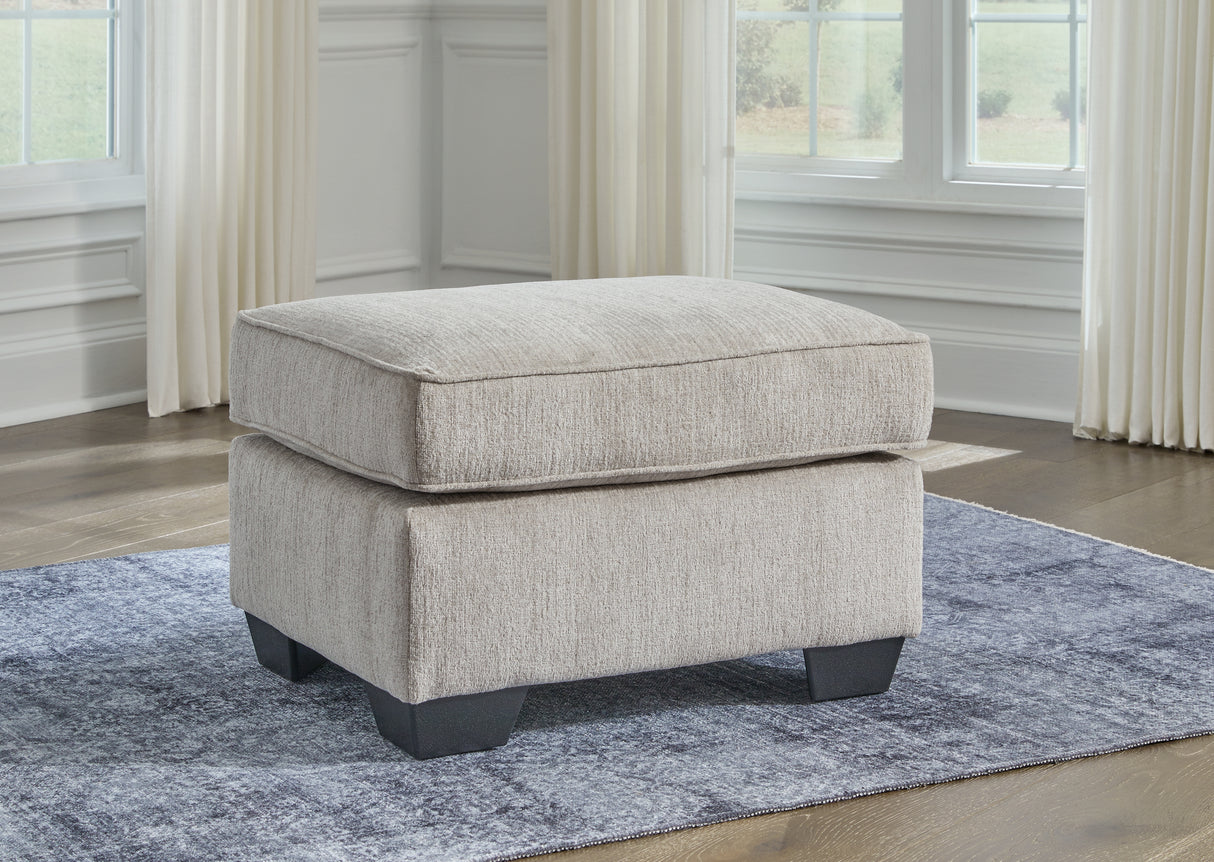 Mega Furniture - Ashley Furniture - Cashton Living Room - Ottoman / Ice - 4060614