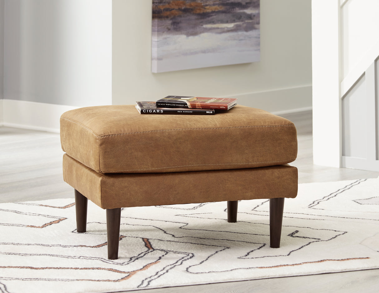 Mega Furniture - Ashley Furniture - Telora Living Room - Ottoman / Caramel - 4100214