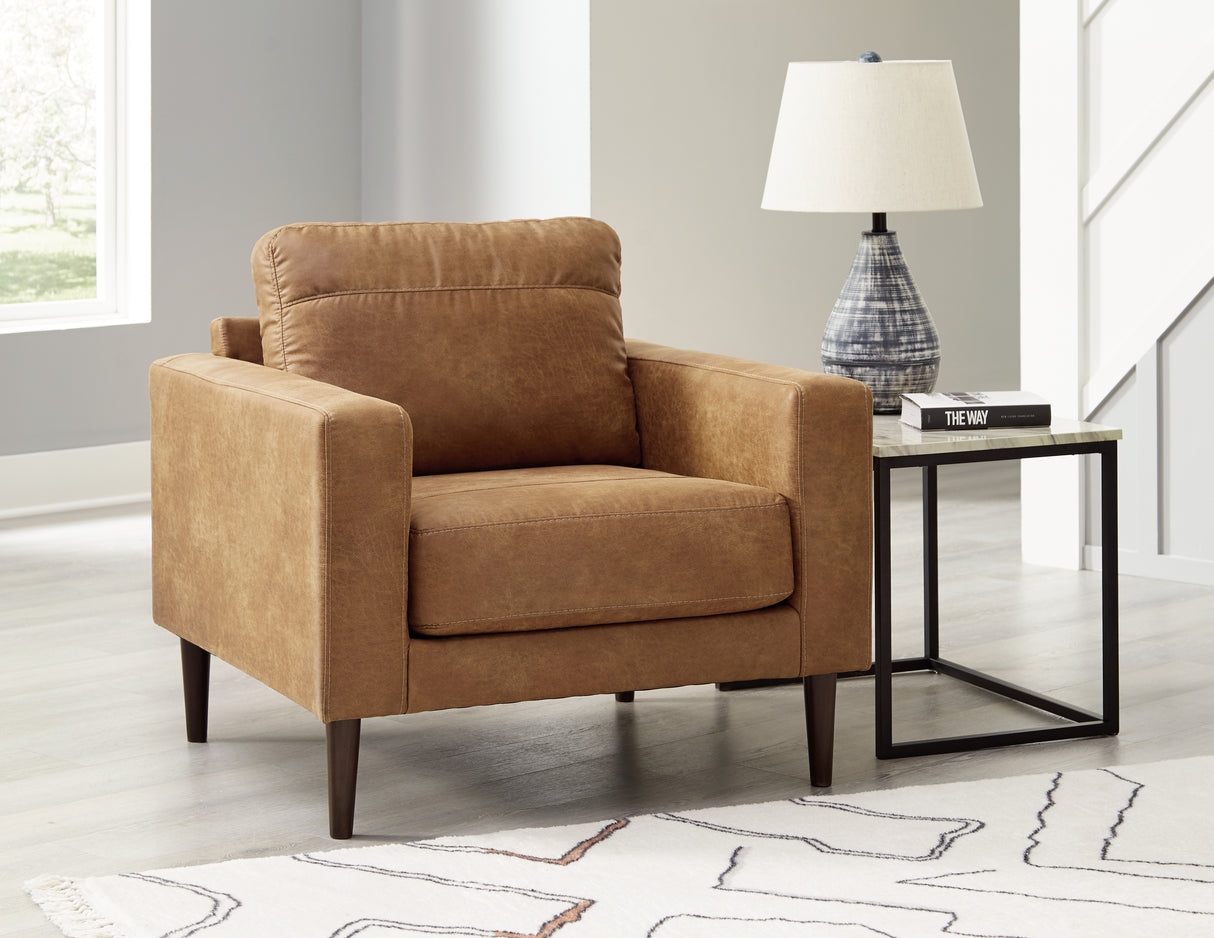 Mega Furniture - Ashley Furniture - Telora Living Room - Chair / Caramel - 4100220