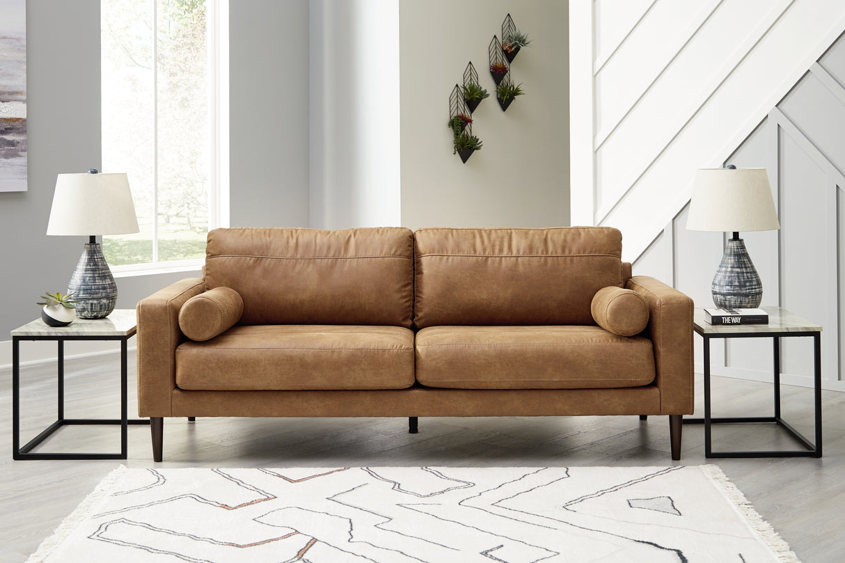 Mega Furniture - Ashley Furniture - Telora Living Room - Sofa / Caramel - 4100238