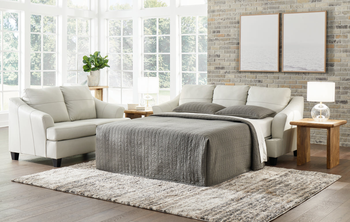 Mega Furniture - Ashley Furniture - Genoa Living Room - Queen Sofa Sleeper / Coconut - 4770439