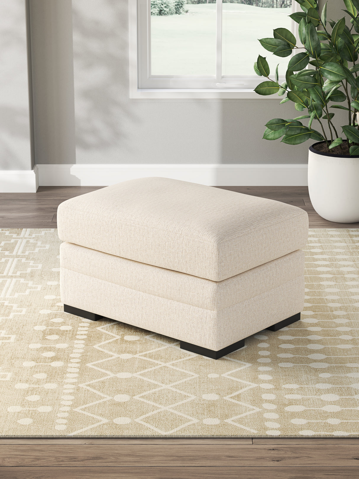 Mega Furniture - Ashley Furniture - Lango Living Room - Ottoman / Jute - 4860214