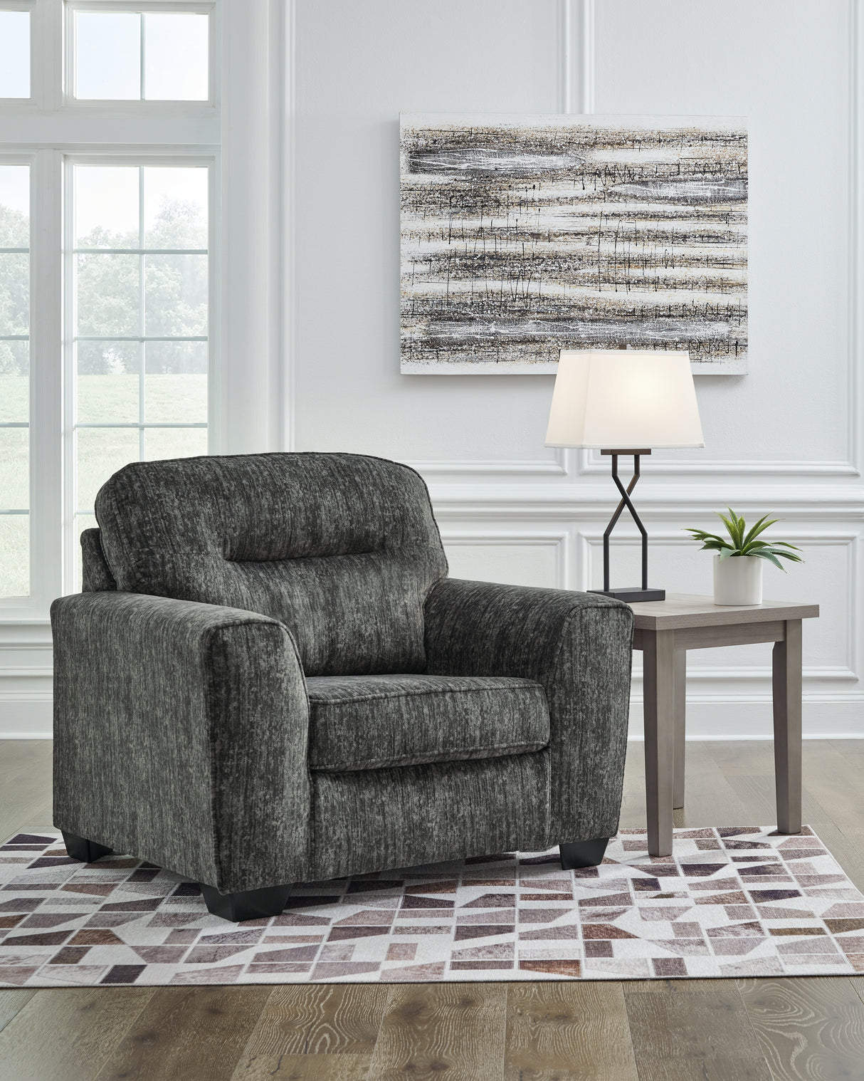 Mega Furniture - Ashley Furniture - Lonoke Living Room - Sofa / Gunmetal - 5050438