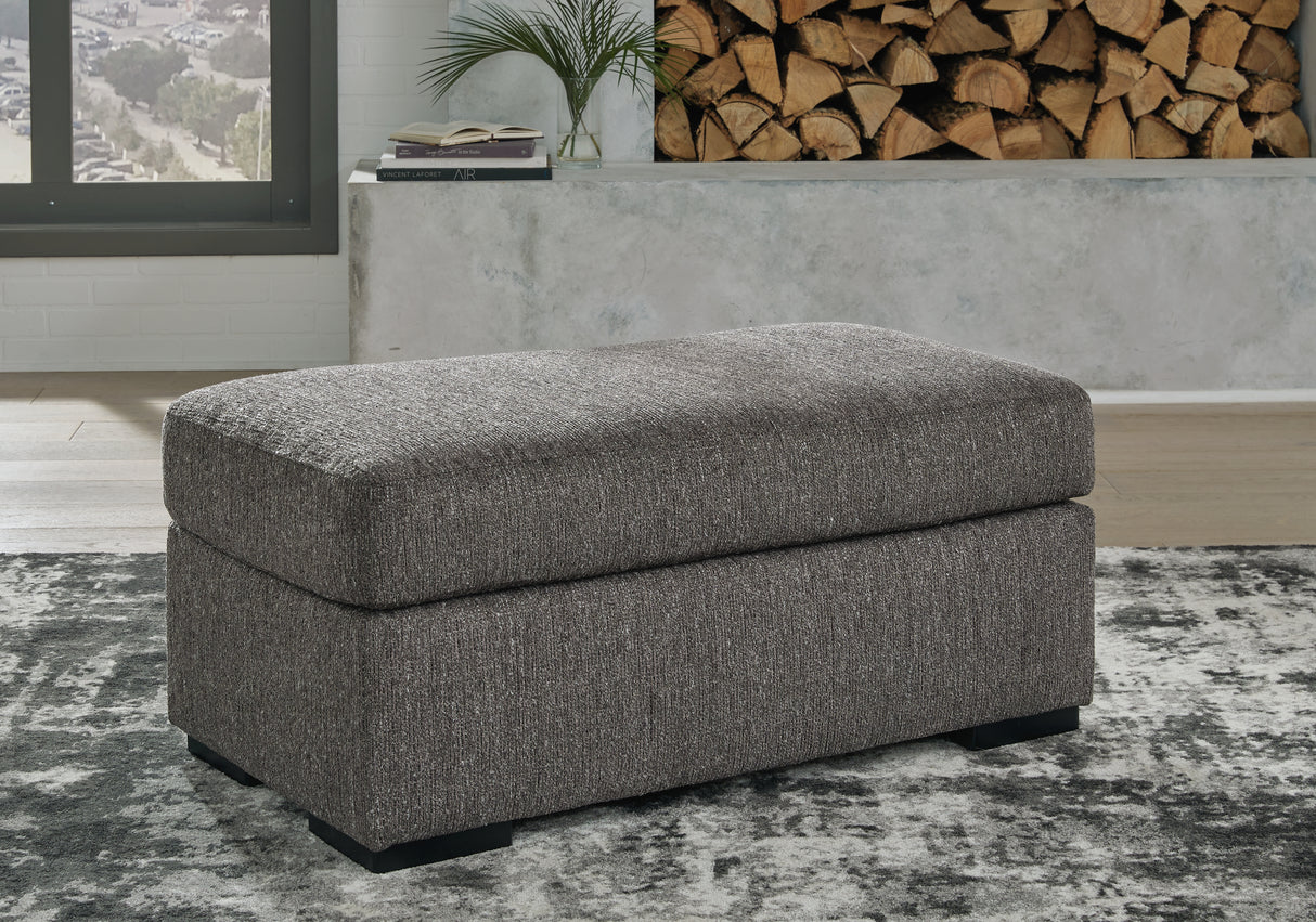 Mega Furniture - Ashley Furniture - Gardiner Living Room - Ottoman / Pewter - 5240414