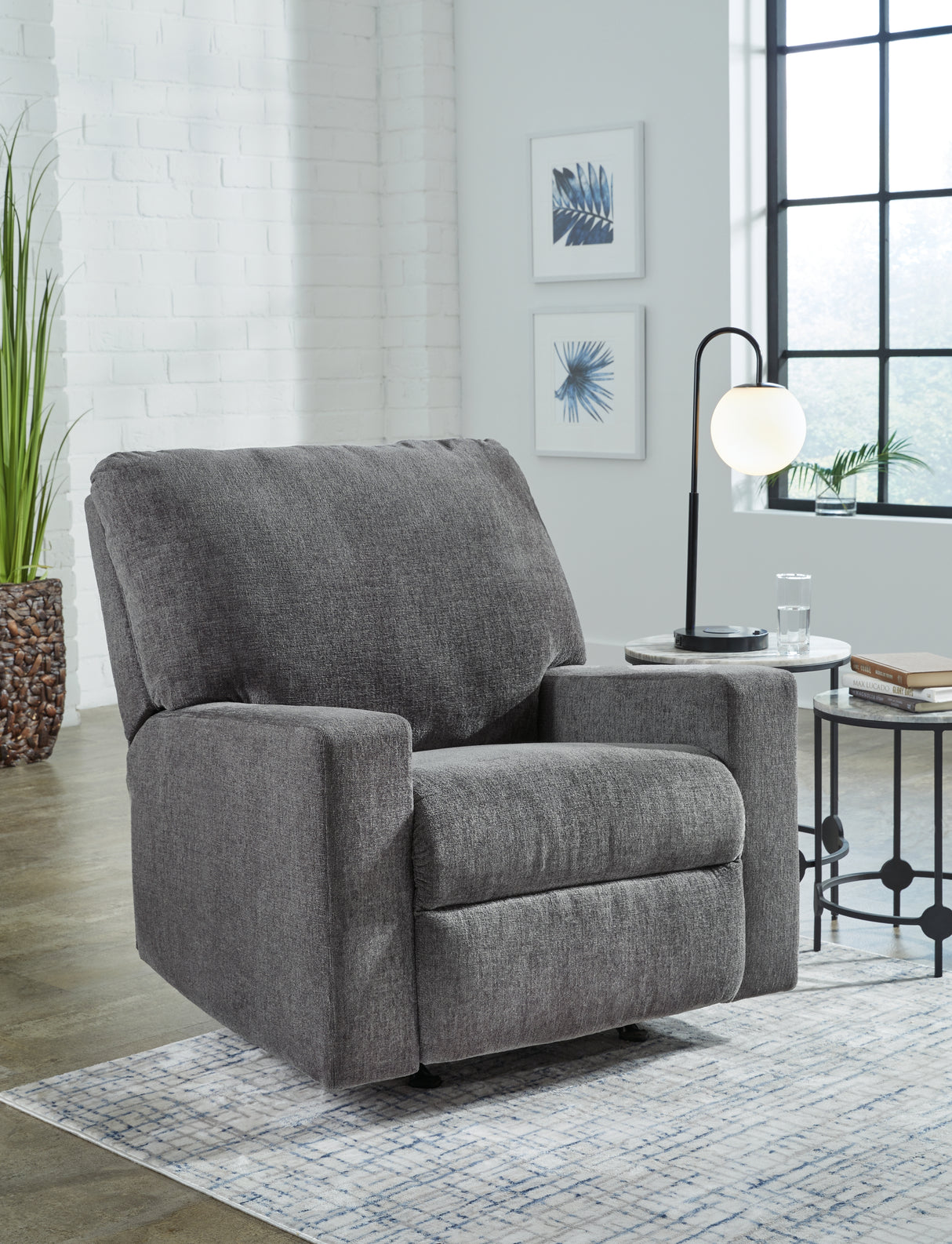 Mega Furniture - Ashley Furniture - Rannis Living Room - Rocker Recliner / Snow - 5360325