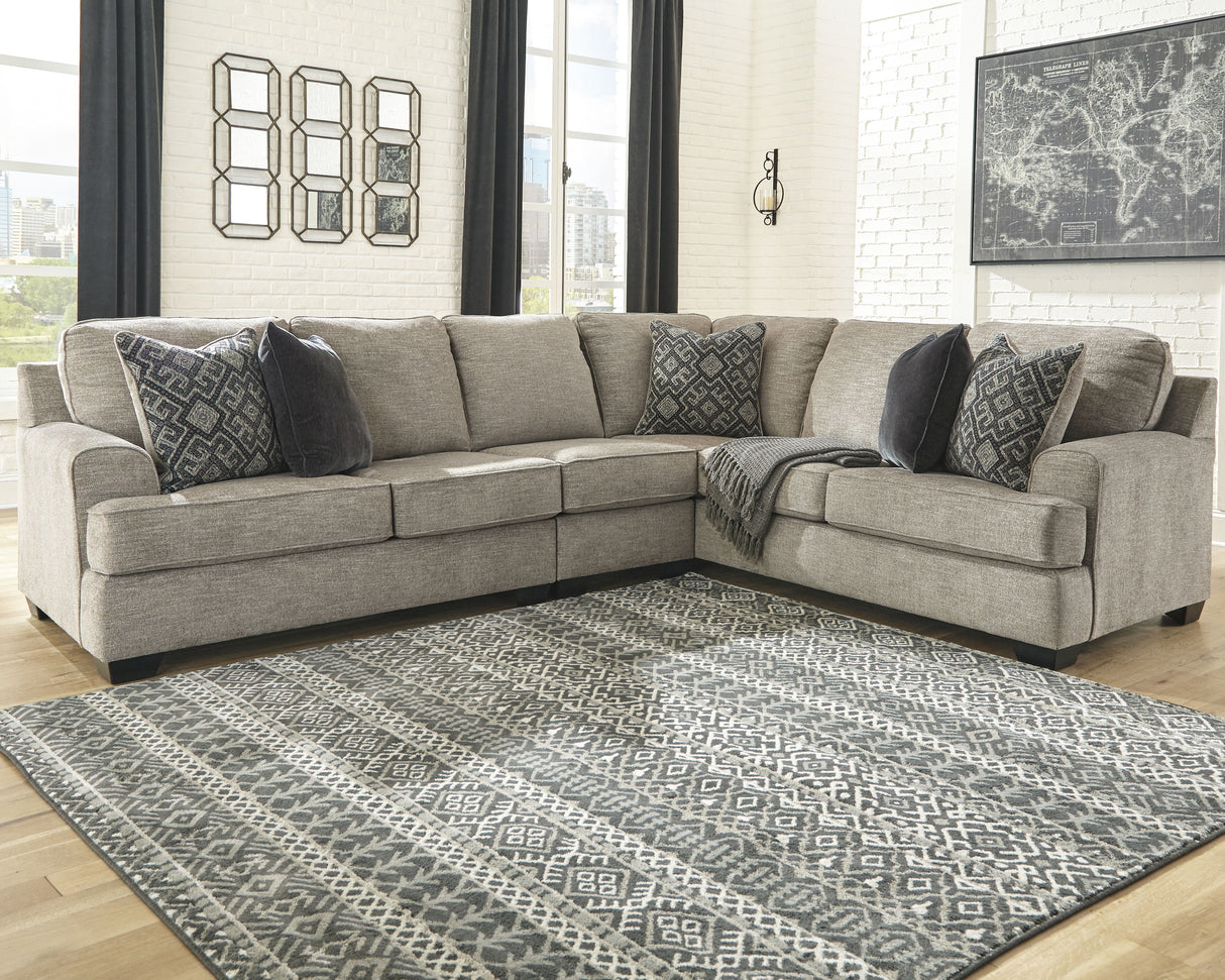 Mega Furniture - Ashley Furniture - Bovarian Sectional - RAF 3-Piece Sectional / Stone - 56103S2