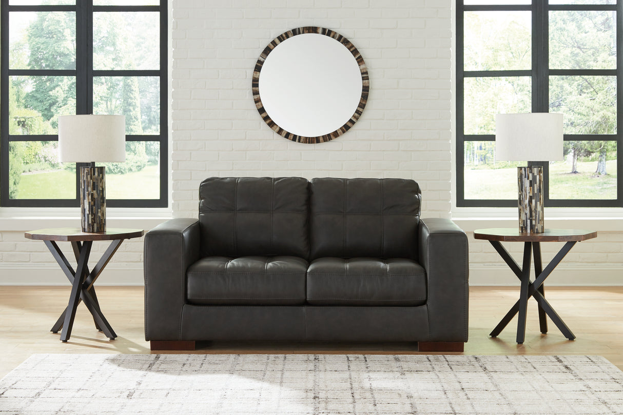 Mega Furniture - Ashley Furniture - Luigi Living Room - Loveseat / Thunder - 5650635