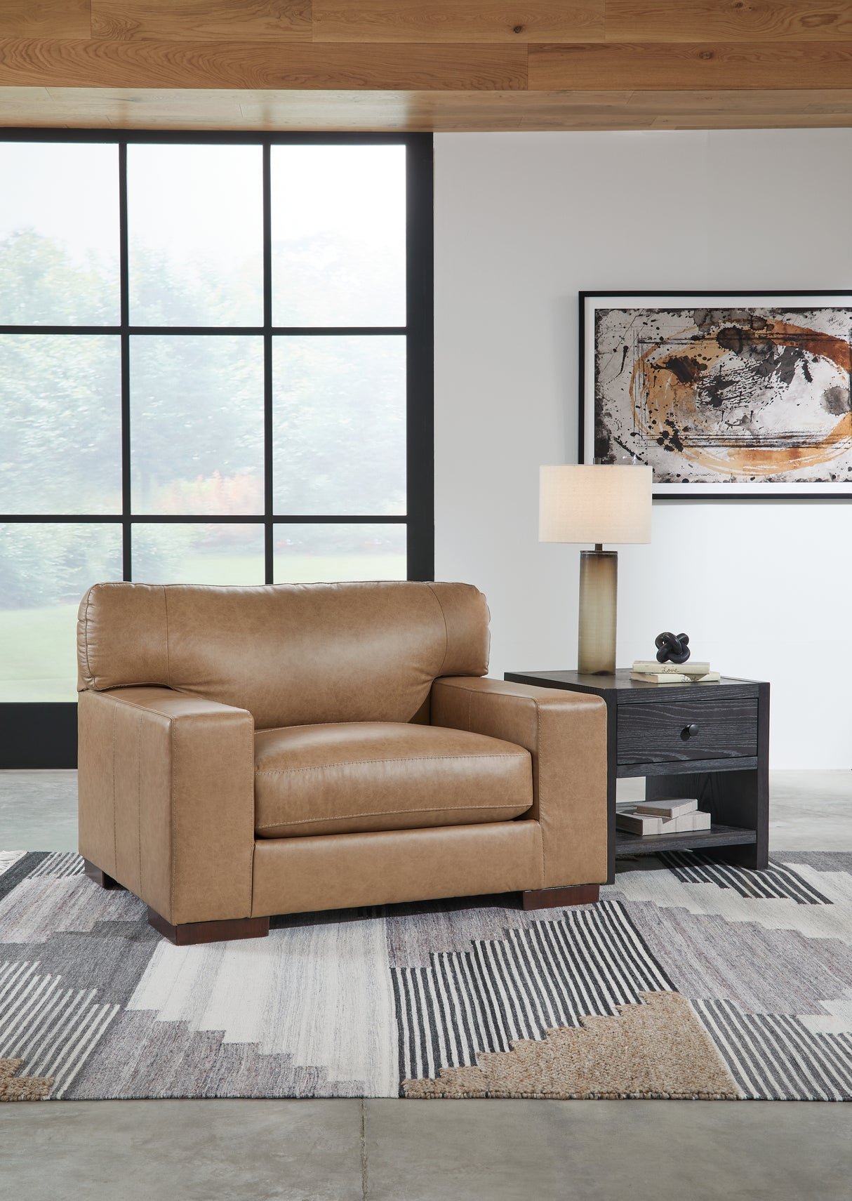 Mega Furniture - Ashley Furniture - Lombardia Living Room - Chair and a Half / Tumbleweed - 5730223