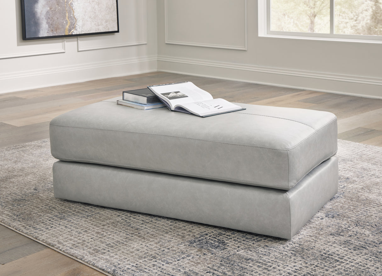 Mega Furniture - Ashley Furniture - Amiata Living Room - Oversized Accent Ottoman / Glacier - 5740408